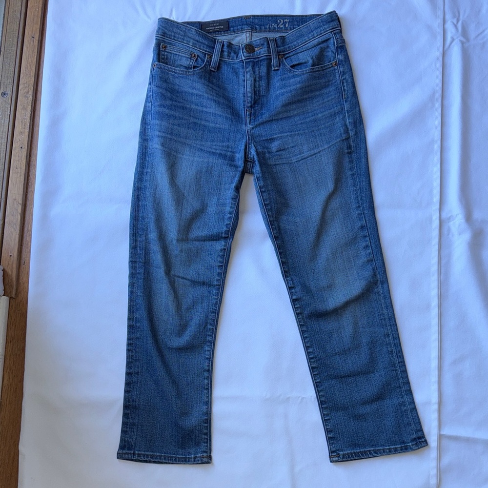 J. Crew Women's Classic Blue Cropped Jeans